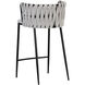 Sarai 33 inch Belfast Heather Grey Counter Stool